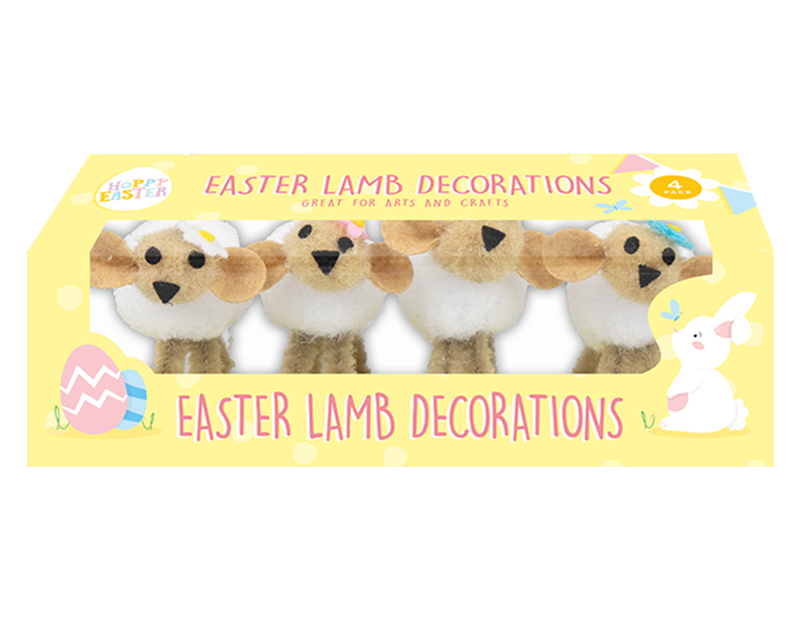 Easter Lamb Decorations (4 Pack)