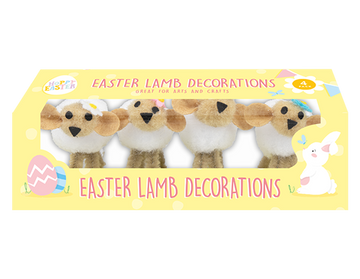 Easter Lamb Decorations (4 Pack)