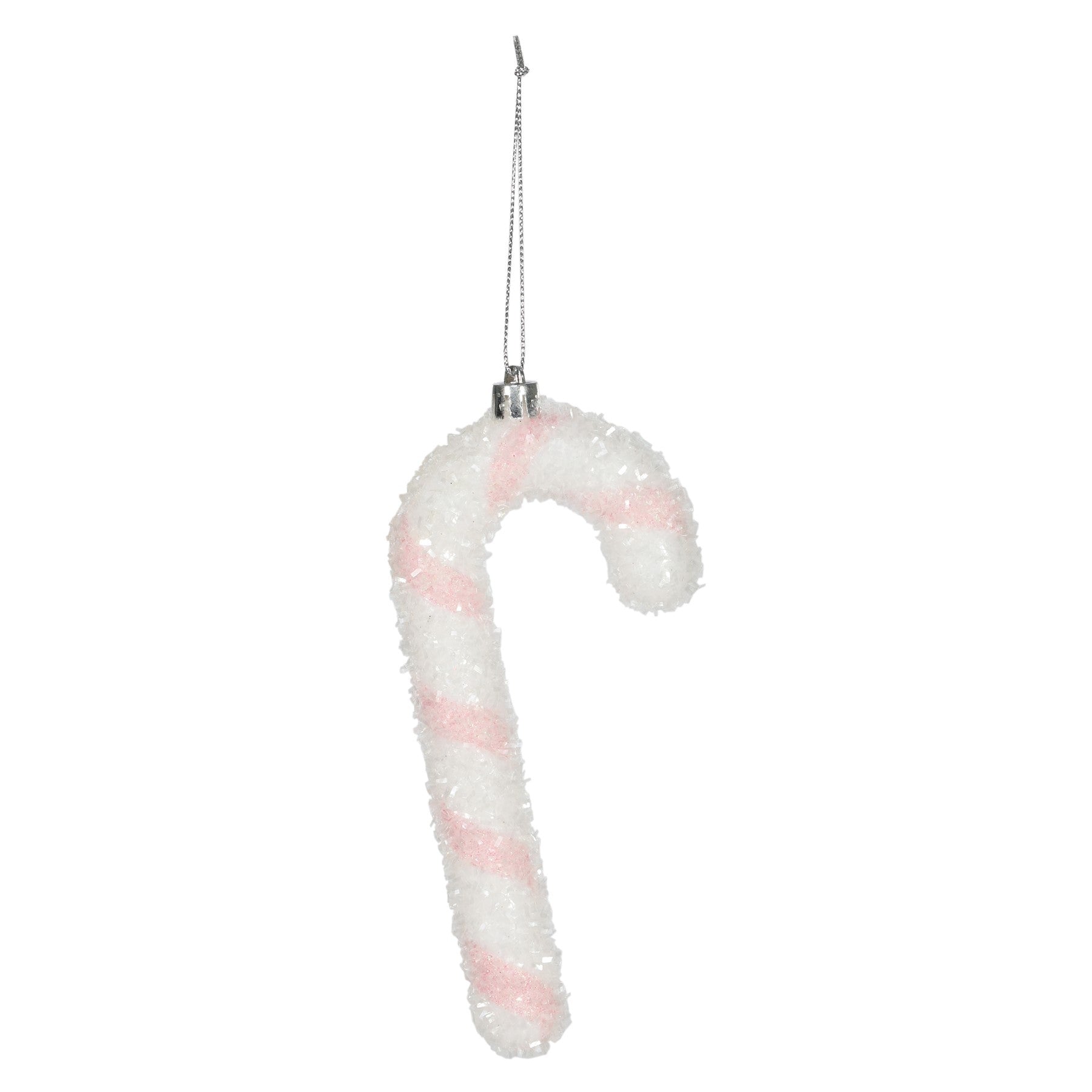 Candy Cane Hanging Decoration - Pink - H16cm