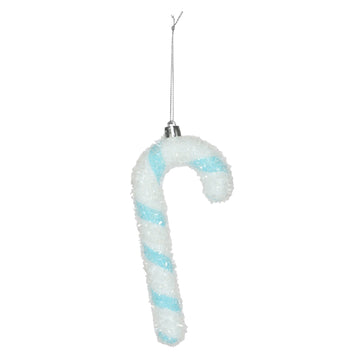 Candy Cane Hanging Decoration - Turquoise (16cm)