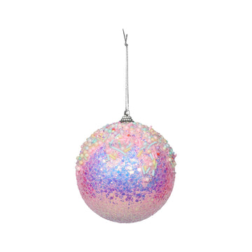 Iridescent Glitter Bauble (10cm)