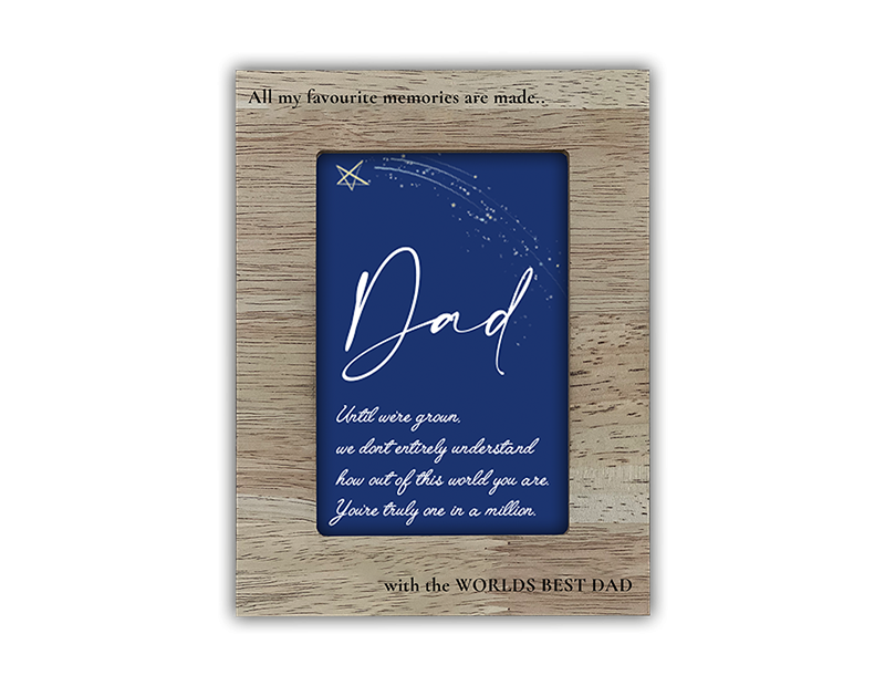 Fathers Day Wooden Frame (6 x 4 Inch)