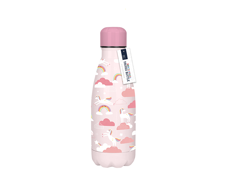 Girls Printed Metal Water Bottle (350ml)