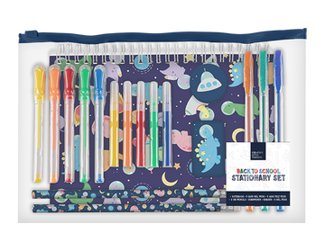 Assorted Boys Stationery Set (18 Piece)