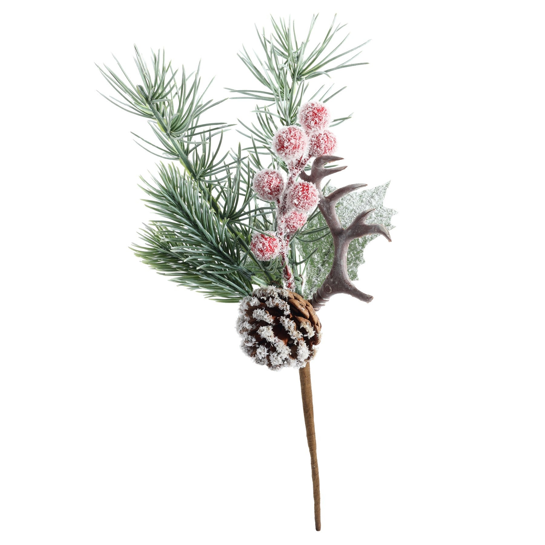 Berry and Spruce Frosted Pick (26cm)