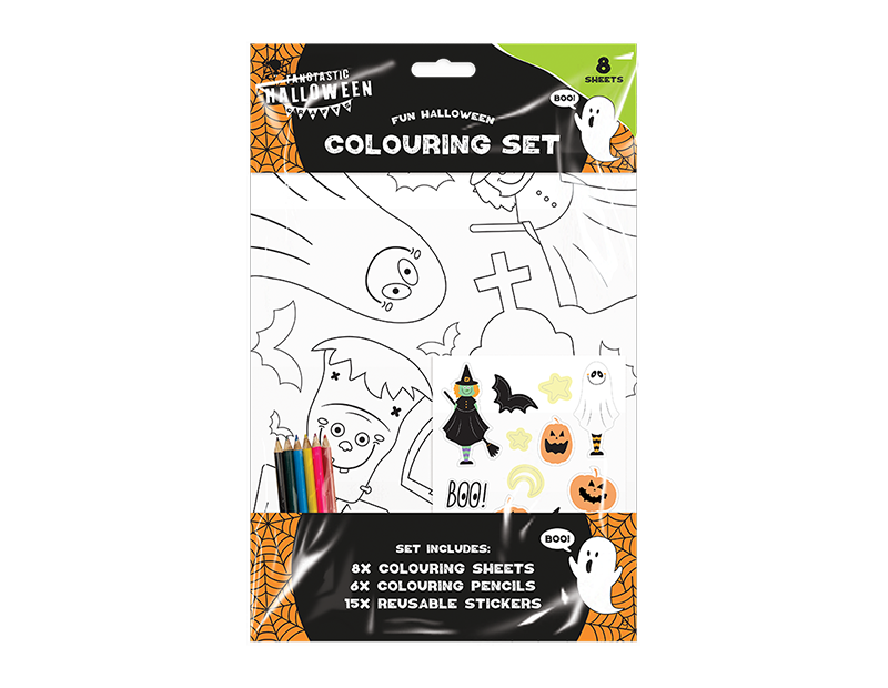 Halloween Colouring Set