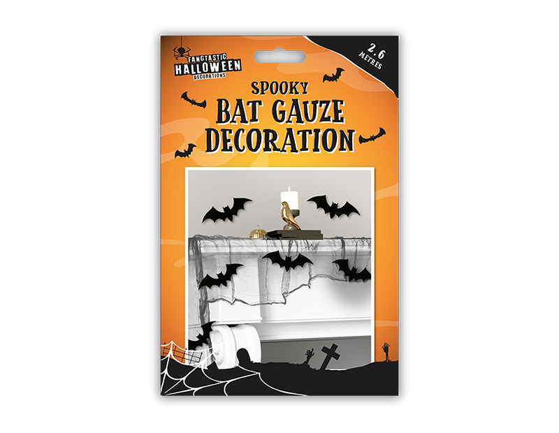 Spooky Bat Gauze Decoration