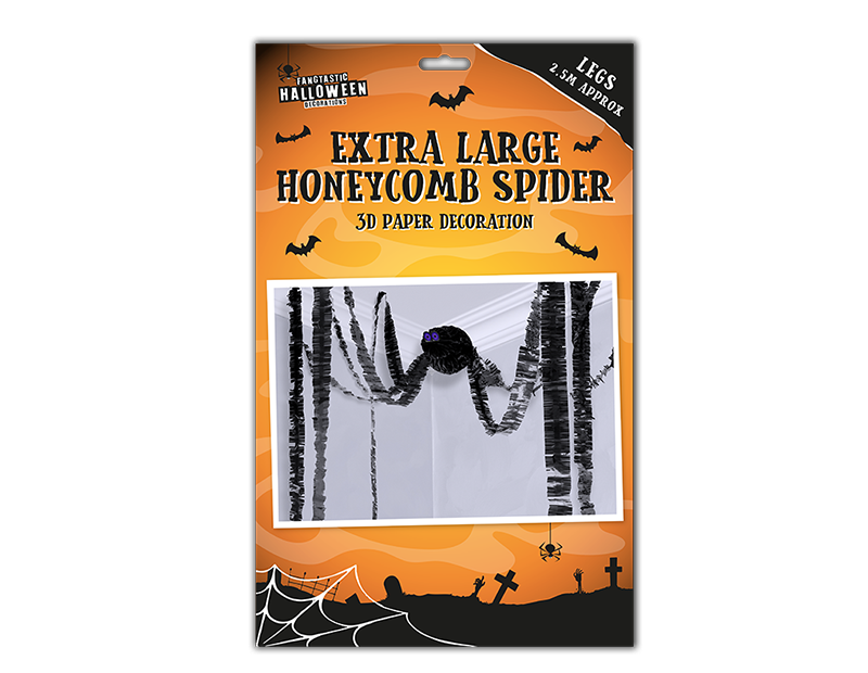 Halloween Extra Large Honeycomb Spider Decoration