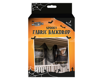 Halloween Black Fabric Backdrop (3 Metres)