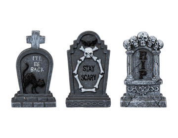 Halloween Cement Graveyard Decoration 14cm (Assorted)