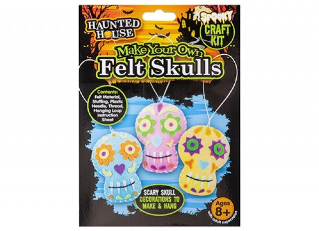 Make Your Own Felt Skull Decoration