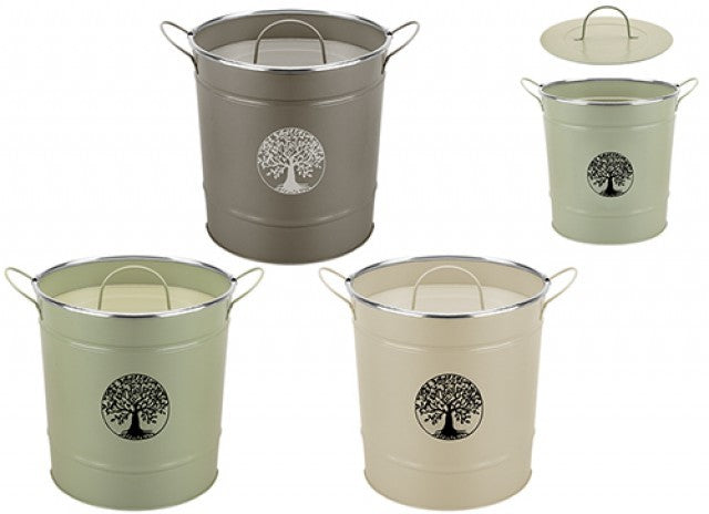 Tree Of Life Large Compost Bucket with Lid (Assorted)