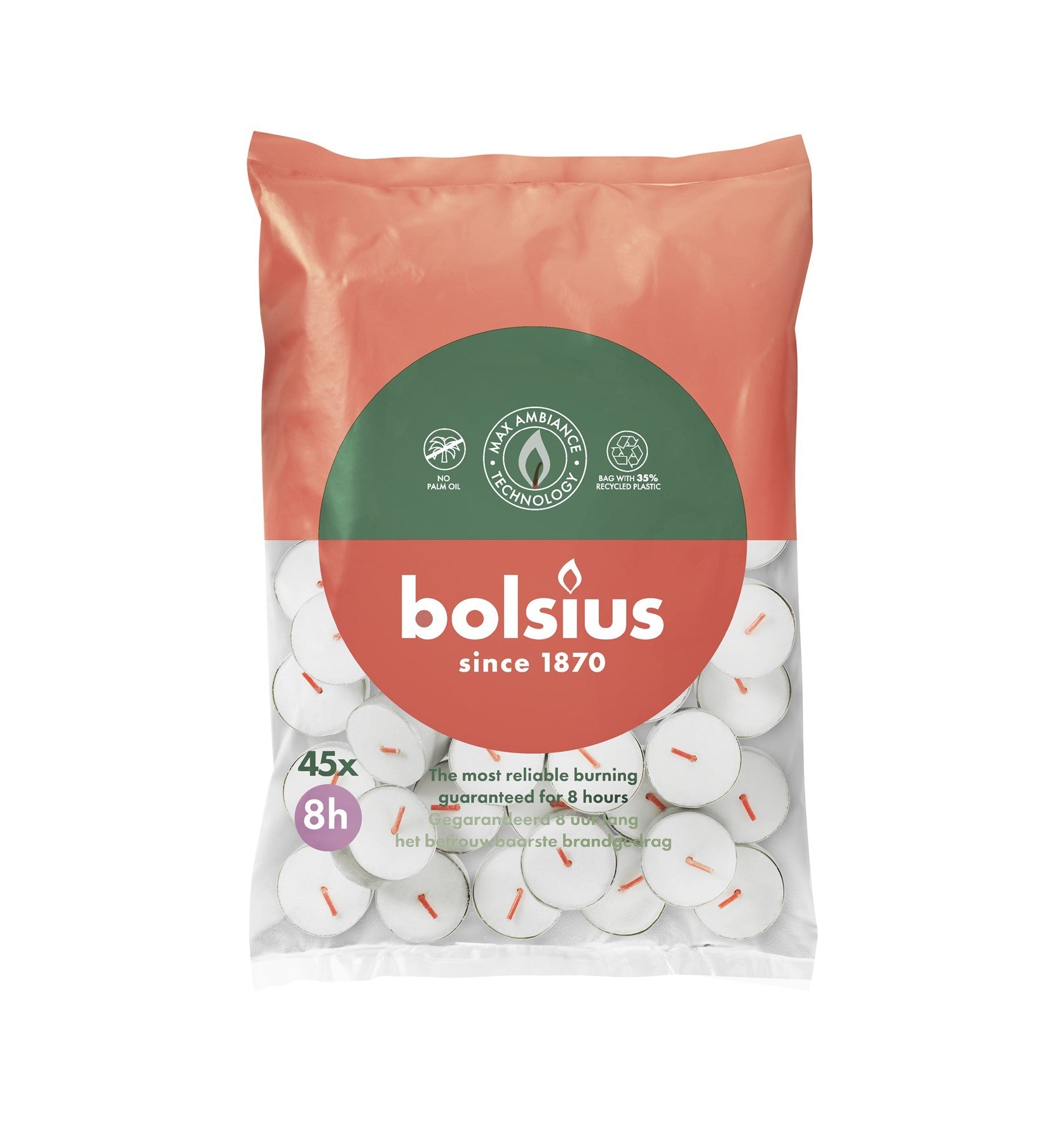 Bolsius White Tealights (Bag of 45)