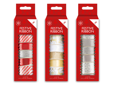 Christmas Ribbon (8 Pack)