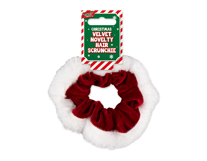 Velvet Christmas Hair Scrunchie