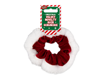 Velvet Christmas Hair Scrunchie