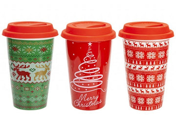 Double Wall Christmas Mug (Assorted)