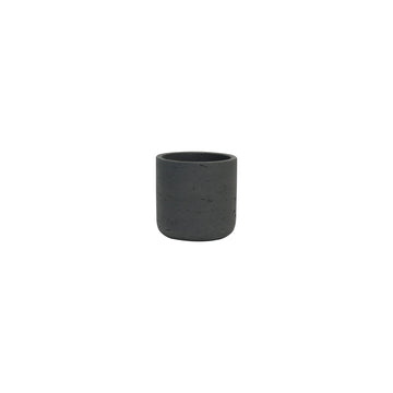 Hortus Classic Cemento Cylinder Planter - H14.5cm x 15cm - Black