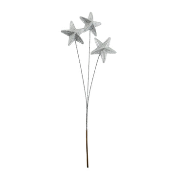 Glitter Star x 3 Spray - Silver