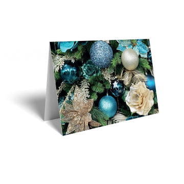 Baubles Christmas Card  (25 Pack)