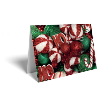 Candy Cane Christmas Cards (25 Pack)