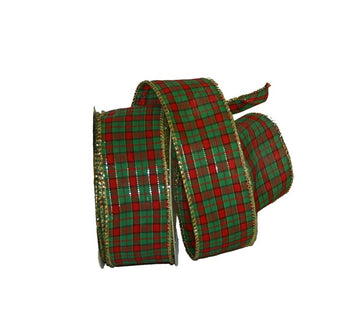 Wired Tartan Ribbon (38mm)