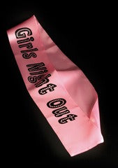 Girls Night Out Miss Behave Sash