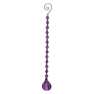 25cm Purple Acrylic Balloon Prism Hanging Garland (24/96)