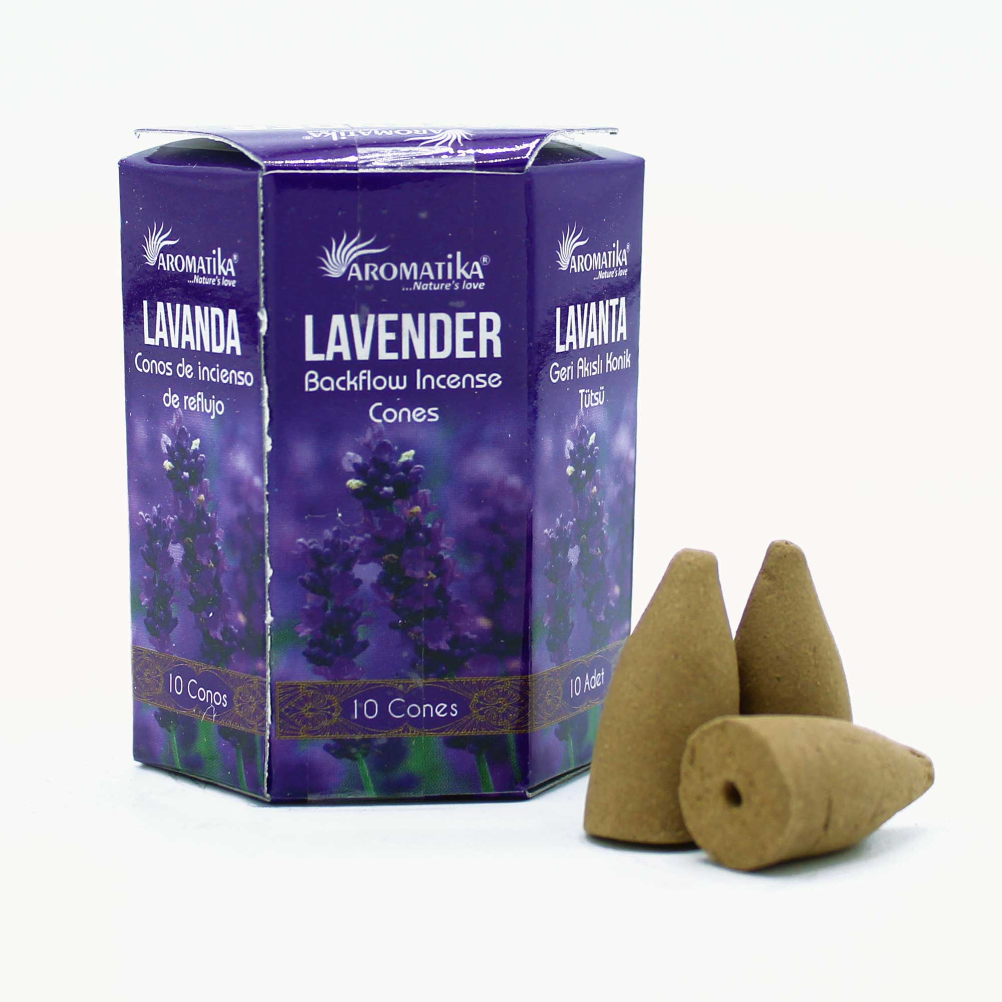 Pack of 10 Masala Backf10 Incense - Lavender