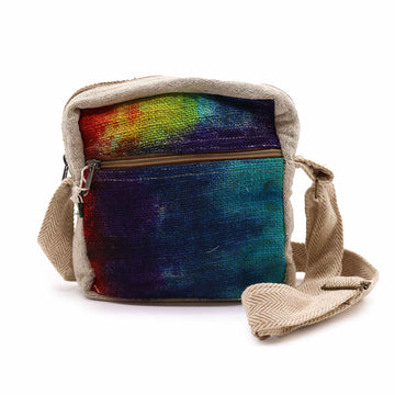 Tiedye Hemp Messegner Bag 1  Zip