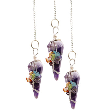 Magic Pendulum - Seven Chakra - Amethyst