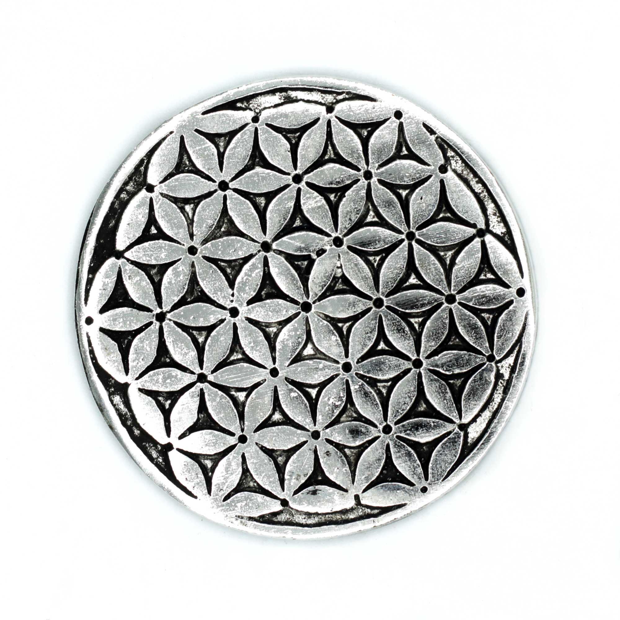 Polished Aluminium F10er of Life Incense Holder 11cm