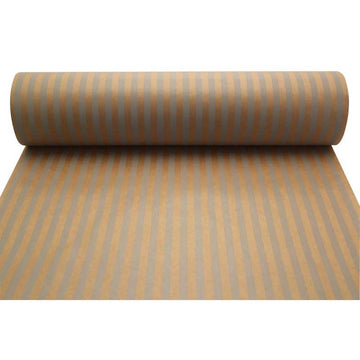 Grey Stripes Kraft Paper