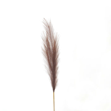 Taupe Faux Pampas Grass Stem