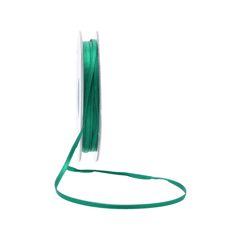 3mm Emerald Satin Ribbon