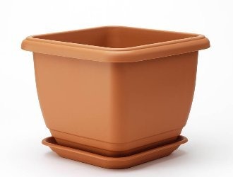 Stewart 40cm Balconniere Square Planter - Terracotta