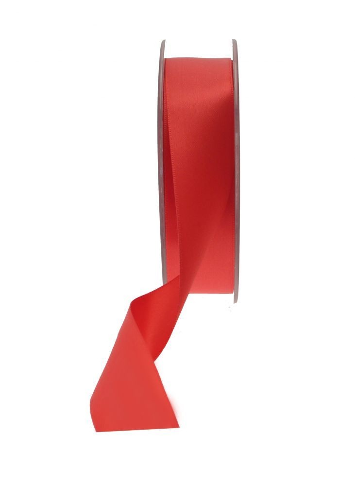 Bright Red Satin Ribbon (25mm)