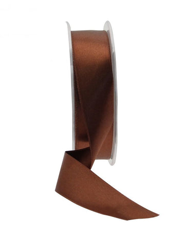 Brown Satin Ribbon 25mm