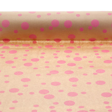 Multi Dots Kraft Paper in Cerise