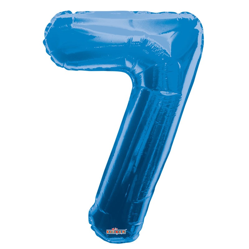 Royal Blue Foil Balloon - Age 7