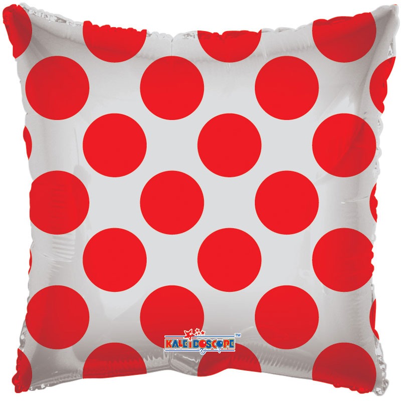 Red Polka Dot Clear View Balloon