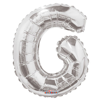 14 inch Silver Letter G Balloon