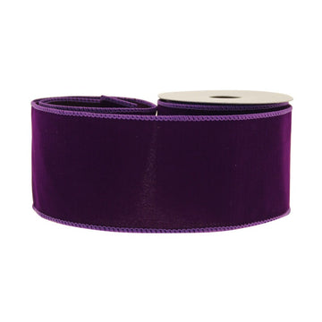 Purple Velvet Ribbon 63mm