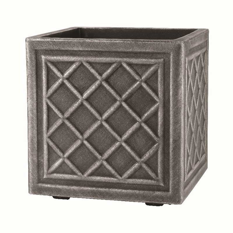 Stewart Square Lead Effect Planter - Large