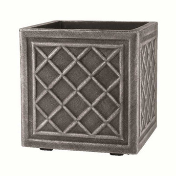 Stewart Square Lead Effect Planter - Large