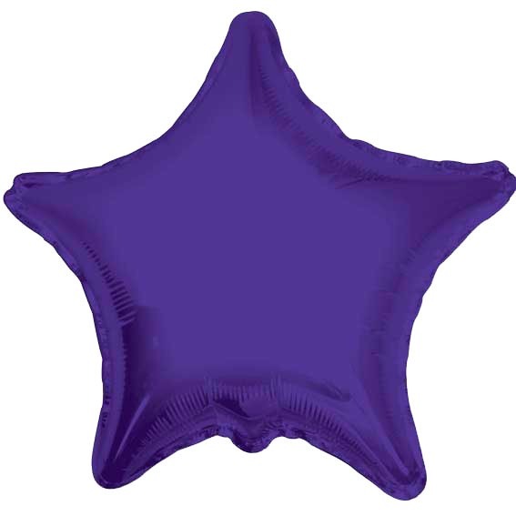 Purple Star Balloon