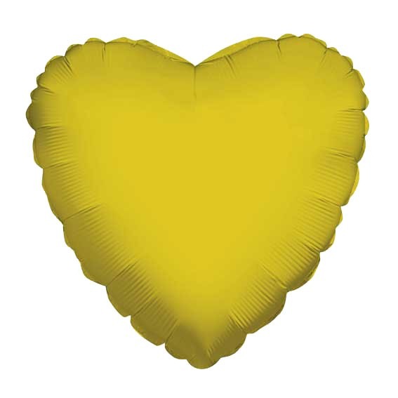 Gold Heart Balloon