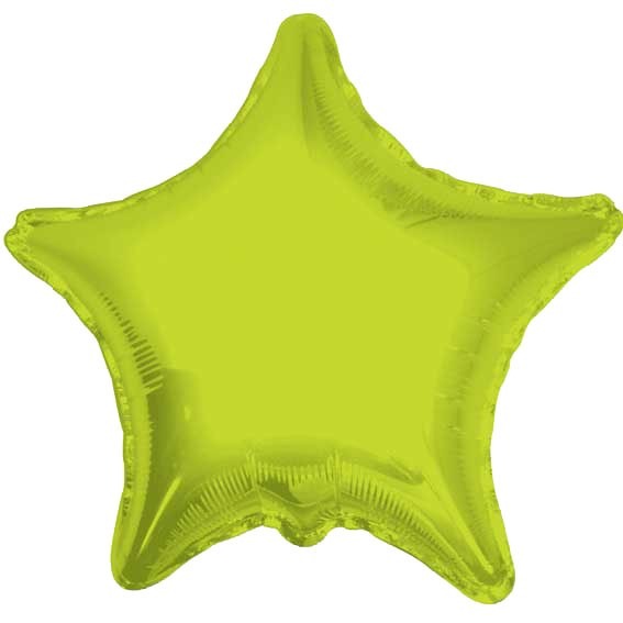 Lime Green Star Balloon