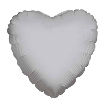 Silver Heart Balloon