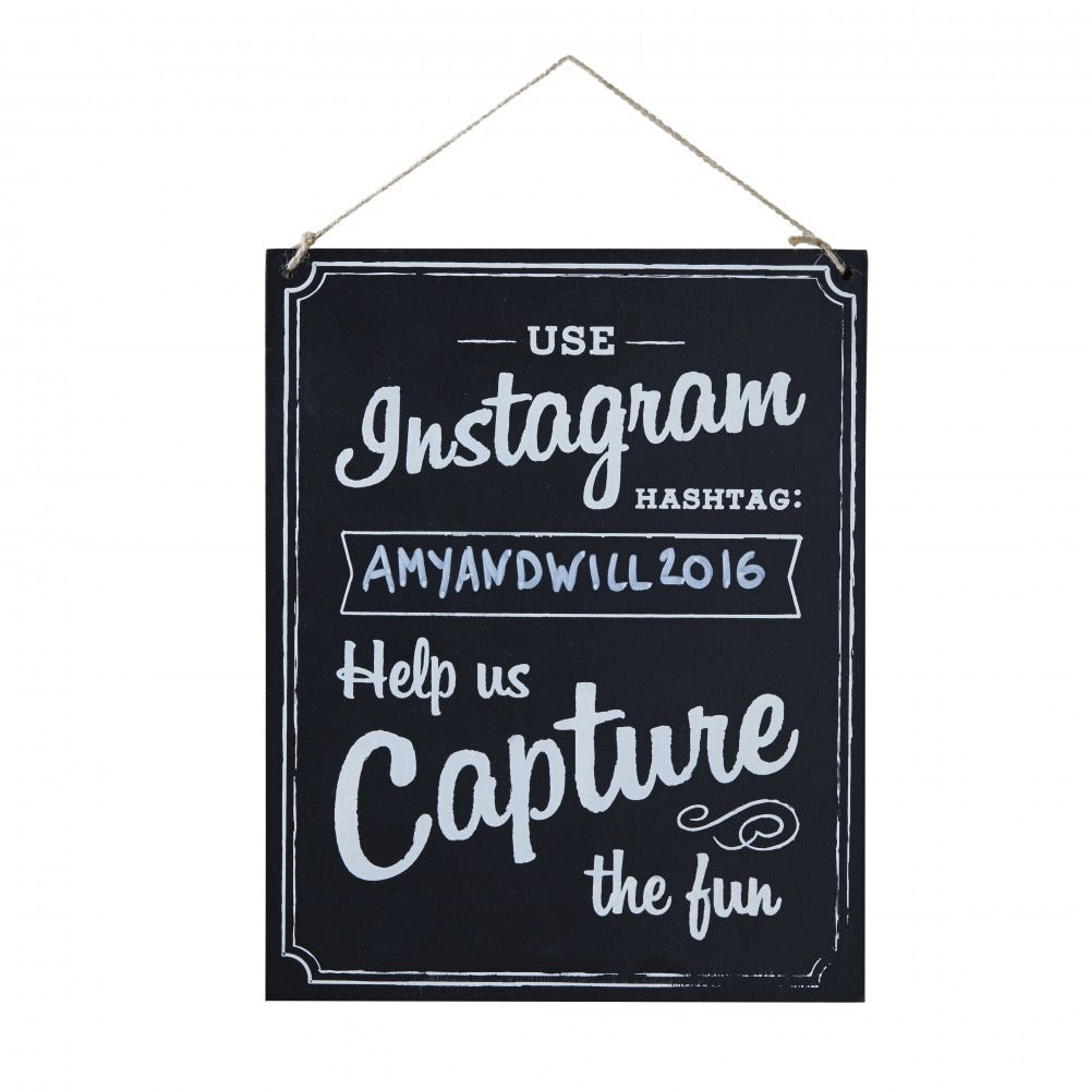 Large Wooden Instagram Sign